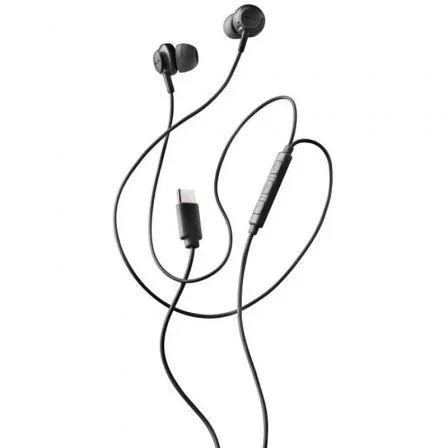 NGS Auriculares Intrauditivos Cross Step Black USB-C Negros con Micrófono