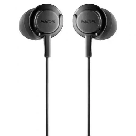 NGS Auriculares Intrauditivos Cross Step Black USB-C Negros con Micrófono