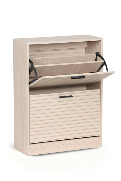 Inde - Mueble Zapatero 2 Niveles Slat Moblekit, Mueble organizador para calzado Inde - Mueble Zapatero 2 Niveles Slat Moblekit, Mueble organizador para calzado