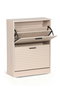 Inde - Mueble Zapatero 2 Niveles Slat Moblekit, Mueble organizador para calzado
