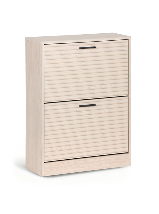 Inde - Mueble Zapatero 2 Niveles Slat Moblekit, Mueble organizador para calzado