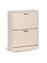 Inde - Mueble Zapatero 2 Niveles Slat Moblekit, Mueble organizador para calzado