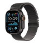 Apple Watch Ultra 2 (A2986) Smartwatch 49mm Titanio Negro, Resistencia al Agua 100m, GPS, 64GB, SOS Emergencia, Pantalla Retina LTPO2 OLED 3000 nits
