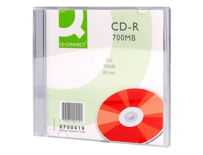 Q-connect CD-R 700MB 80min 52x Caja Slim 10 Unidades