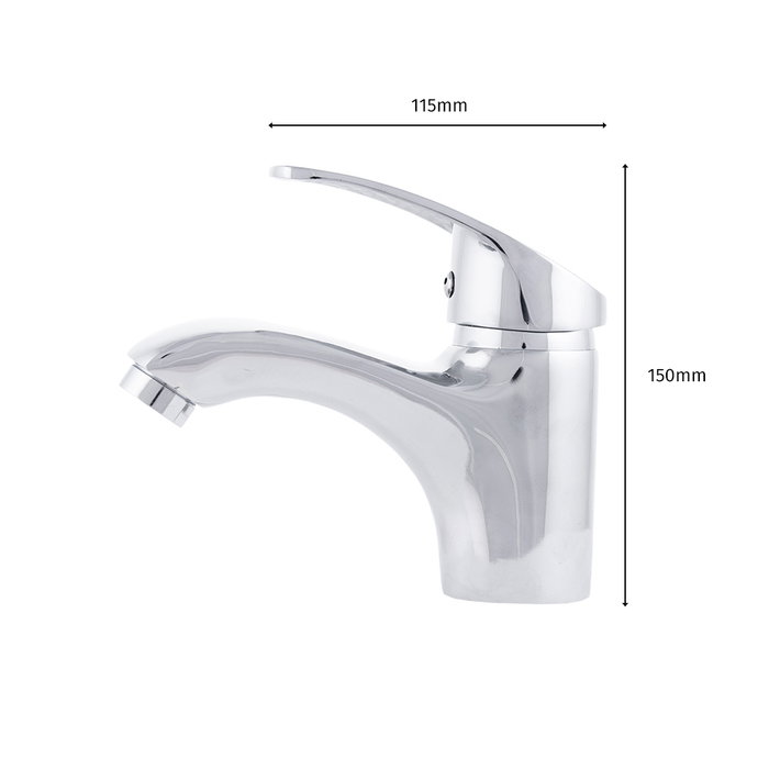 QLI Grifo de Lavabo Monomando de Estilo Clásico Cromado QLI Grifo de Lavabo Monomando de Estilo Clásico Cromado