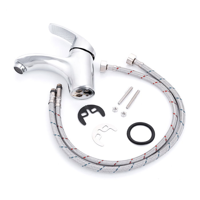 QLI Grifo de Lavabo Monomando de Estilo Clásico Cromado QLI Grifo de Lavabo Monomando de Estilo Clásico Cromado