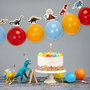 Party Time Guirnalda Globos Dinosaurio, Decoración Fiesta Original Multicolor con 6 Globos