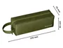Liderpapel Estuche Portatodo Classic Rectangular con Asa 210x70mm Verde Militar