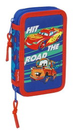 Safta Plumier Cars Disney Pixar de Doble Cremallera con 29 Piezas
