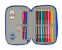 Safta Plumier Doble Pqño - Estuche con 29 Piezas Temáticas Cars, 12.5x19.5x4 cm, para Niños a Partir de 3 Años