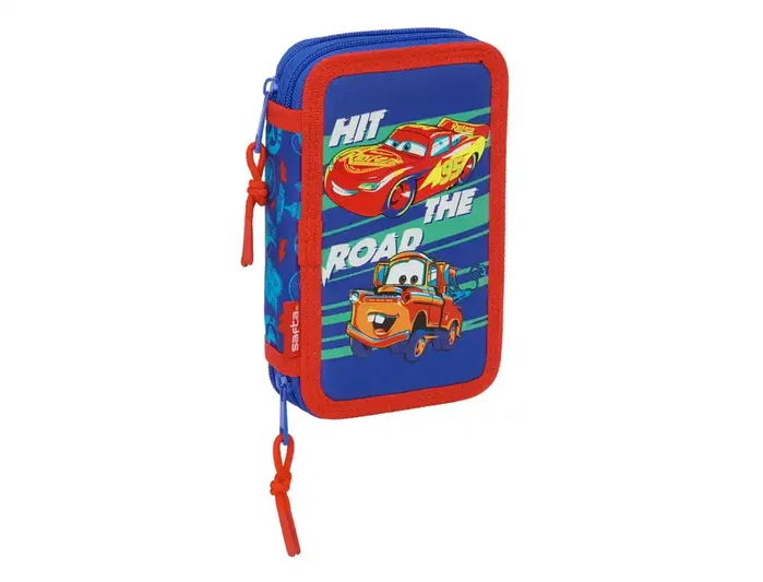 Safta Plumier Cars Disney Pixar de Doble Cremallera con 29 Piezas Safta Plumier Cars Disney Pixar de Doble Cremallera con 29 Piezas
