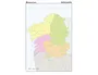 Teide Mapa mudo color Din A4 Galicia politico