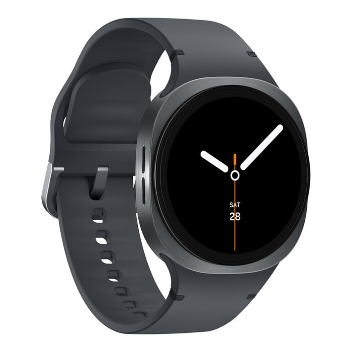 Samsung Galaxy Watch 8 40mm LTE EU color Grafito en Aluminio con correa de Silicona, Wear OS, GPS, monitores de frecuencia cardiaca y presión arterial, SM-L325FDAAXEF