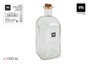 La Mediterranea Botella Frasca 1000 ml con tapón de corcho (12 Unidades)