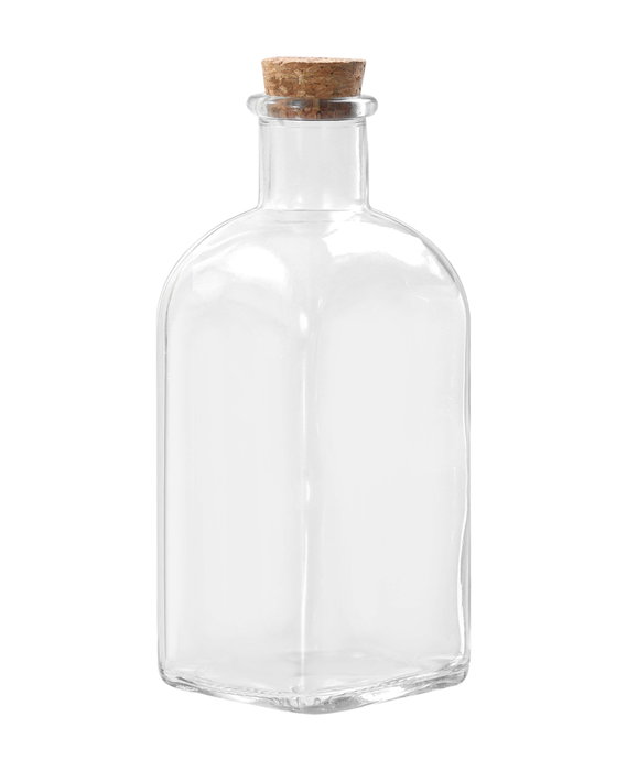 La Mediterranea Botella Frasca 1000 ml con tapón de corcho (12 Unidades)