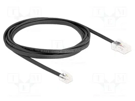 DeLOCK Cable telefónico RJ45 macho a RJ11 macho Negro 2 m