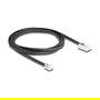 DeLOCK Cable Telefónico RJ45 Macho a RJ11 Macho, Negro, 2 Metros, 30 AWG