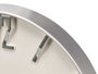 GIFTDECOR Reloj de Pared con Números en Relieve Blanco-Plata 40cm