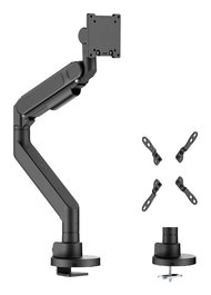 AISENS - SOPORTE DE MESA PRO CONTRAPESO GIRATORIO E INCLINABLE PARA MONITOR/TV 27KG (3 PIVOTES, 1 BRAZO) DE 24-57, NEGRO