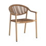 Silla Apilable Aluminio-Rattán Pe 56,50 X 62,50 X 80,50 cm (Set de 2)