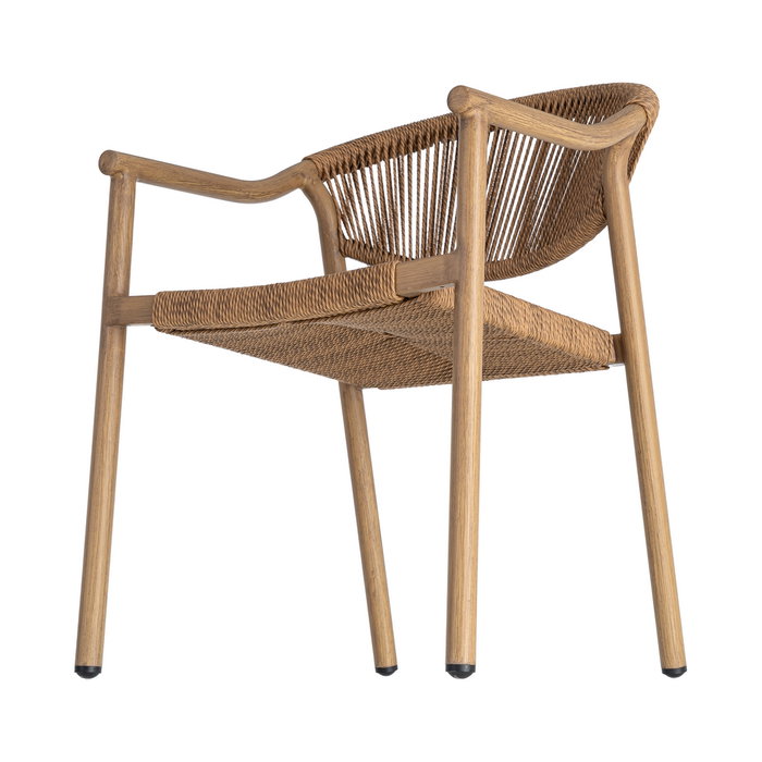 Silla Apilable Aluminio-Rattán Pe 56,50 X 62,50 X 80,50 cm (Set de 2) Silla Apilable Aluminio-Rattán Pe 56,50 X 62,50 X 80,50 cm (Set de 2)