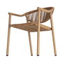 Silla Apilable Aluminio-Rattán Pe 56,50 X 62,50 X 80,50 cm (Set de 2)