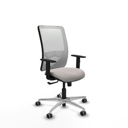 PIQUERAS Y CRESPO Silla de oficina Zulema Blanco con mecanismo Sincro