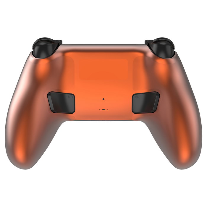 Deltaco Gaming GAM-199-ORANGECOPPER Mando Inalambrico PS5, PC, Android, iOS, con Puerto USB-C, Cable Desmontable, Bateria 1000 mAh, Color Naranja y Bronce