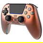 Deltaco Gaming GAM-199-ORANGECOPPER Mando Inalambrico PS5, PC, Android, iOS, con Puerto USB-C, Cable Desmontable, Bateria 1000 mAh, Color Naranja y Bronce