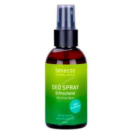 BENECOS Desodorante Spray con Aloe Vera Bio & Salvia para Piel Sensible 75 ml - Sin Sales de Aluminio, Vegano, COSMOS Natural