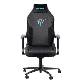 Phoenix Technologies Silla Gaming Monarch Tela Premium Talla R con Soporte Lumbar Ajustable y Reposacabezas Magnético - Reclinable 165° - Ruedas PU