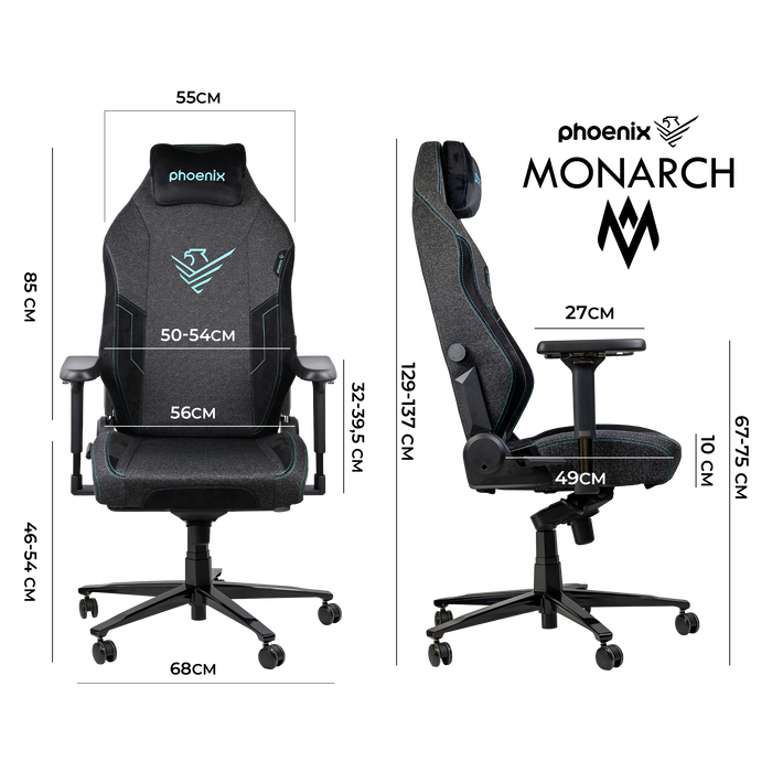 Silla Gaming Phoenix MONARCH Negro