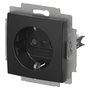 Busch-Jaeger 2CKA002013A5535 Enchufe SCHUKO Safety+ Busch-balance® SI Negro Mate Termoplástico IP20