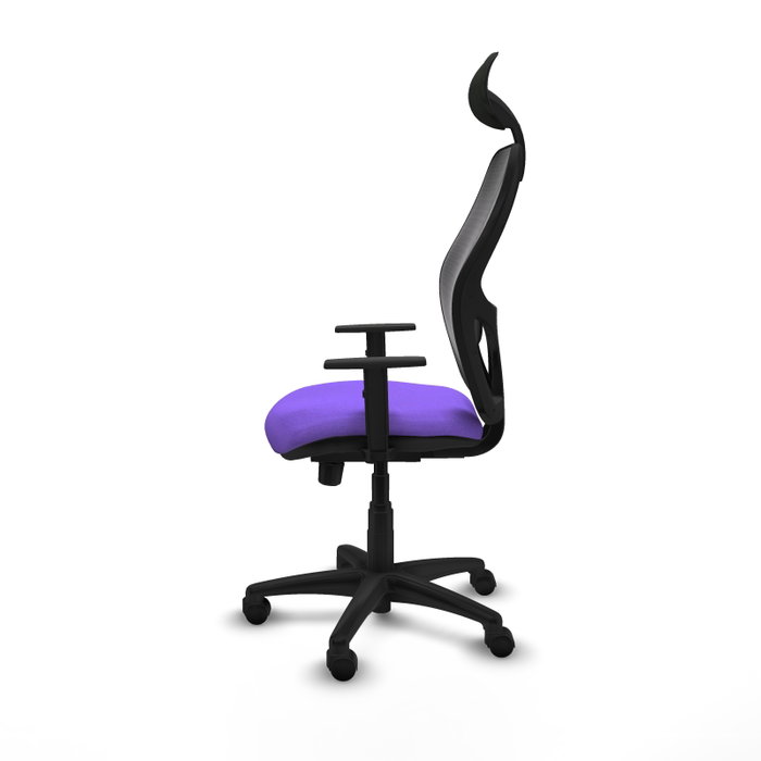 PIQUERAS Y CRESPO Silla de oficina Alocén Bali lila con malla negra PIQUERAS Y CRESPO Silla de oficina Alocén Bali lila con malla negra