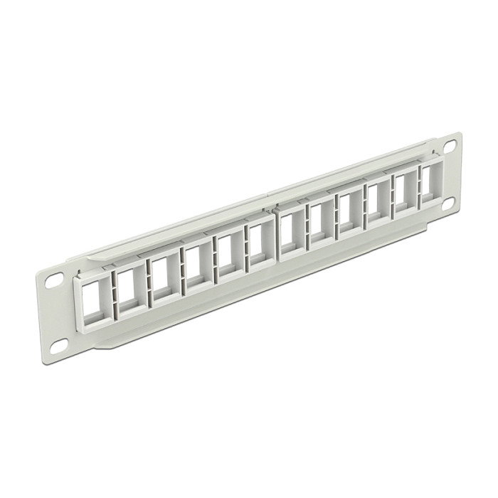 DeLOCK Patch Panel Keystone 12 Puertos 10 pulgadas