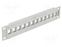 DeLOCK Patch Panel Keystone 12 Puertos 10 pulgadas