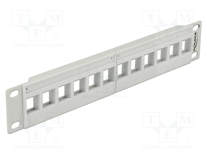 DeLOCK Patch Panel Keystone 12 Puertos 10 pulgadas DeLOCK Patch Panel Keystone 12 Puertos 10 pulgadas