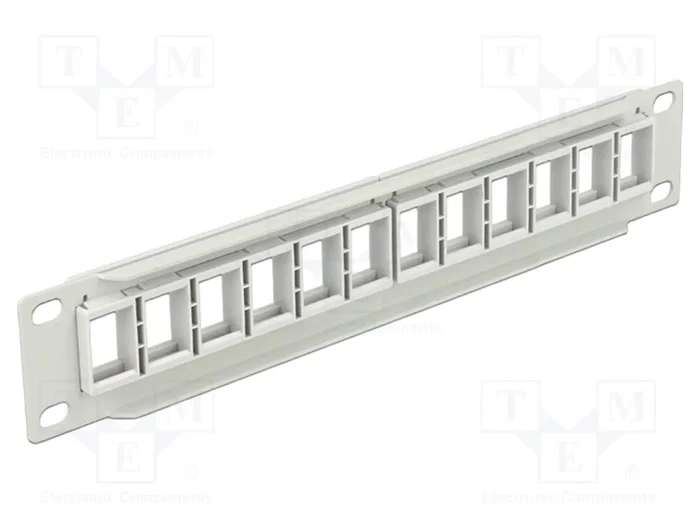 DeLOCK Patch Panel Keystone 12 Puertos 10 pulgadas DeLOCK Patch Panel Keystone 12 Puertos 10 pulgadas