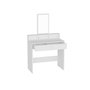 Hanah Home Mesa de Maquillaje Blanca con Espejo 80x85.9x40 cm
