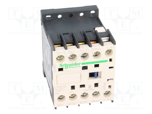 SCHNEIDER ELECTRIC LP1K1210BD Contactor TeSys K 3-polar 24VDC 12A