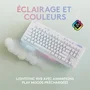 Logitech G713 Teclado Mecánico Sin Teclado Numérico Retroiluminación USB AZERTY Francés Interruptor Táctil Blanco