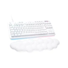 Logitech G713 Teclado Mecánico Sin Teclado Numérico Retroiluminación USB AZERTY Francés Interruptor Táctil Blanco
