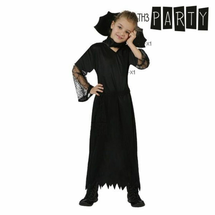 Disfraz de Araña Niña Infantil Negro 3-4 Años