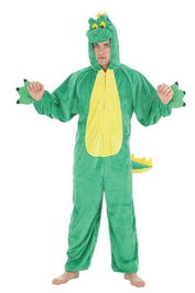 Creaciones Llopis Disfraz Adulto Dino Verde Talla L
