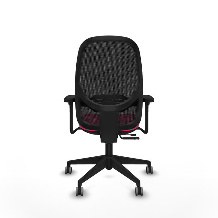 PIQUERAS Y CRESPO Silla de oficina Cilanco Rosa y Negro con mecanismo Sincro/Traslack