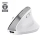 Trust Bayo+ Ratón Ergonómico Inalámbrico Bluetooth/2.4 GHz para Oficina, 6 Botones 2400 DPI Ajustable, Batería Recargable, Diseño Vertical Mano Derecha, Blanco