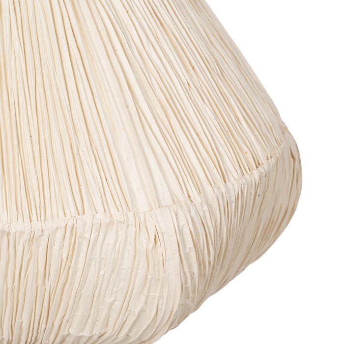 Lámpara Techo Beige Papel-Metal 49 X 49 X 40 cm Lámpara Techo Beige Papel-Metal 49 X 49 X 40 cm