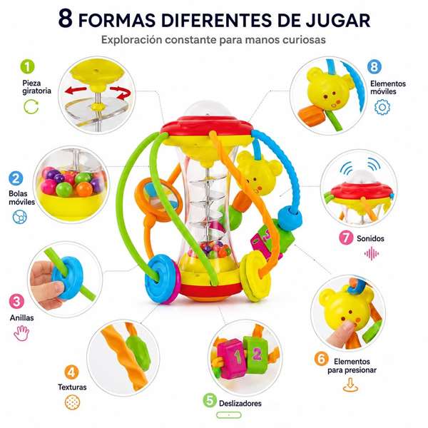 Hola Pelota actividades Gusano 15'5x16'3x15'5cm