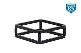 Viejo Valle Soporte Metal Cuadrado Negro 12x12 cm (2 Unidades)