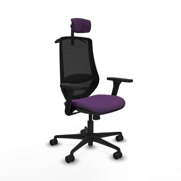 PIQUERAS Y CRESPO Silla de oficina Mardos con mecanismo Sincro, Morado y Negro PIQUERAS Y CRESPO Silla de oficina Mardos con mecanismo Sincro, Morado y Negro